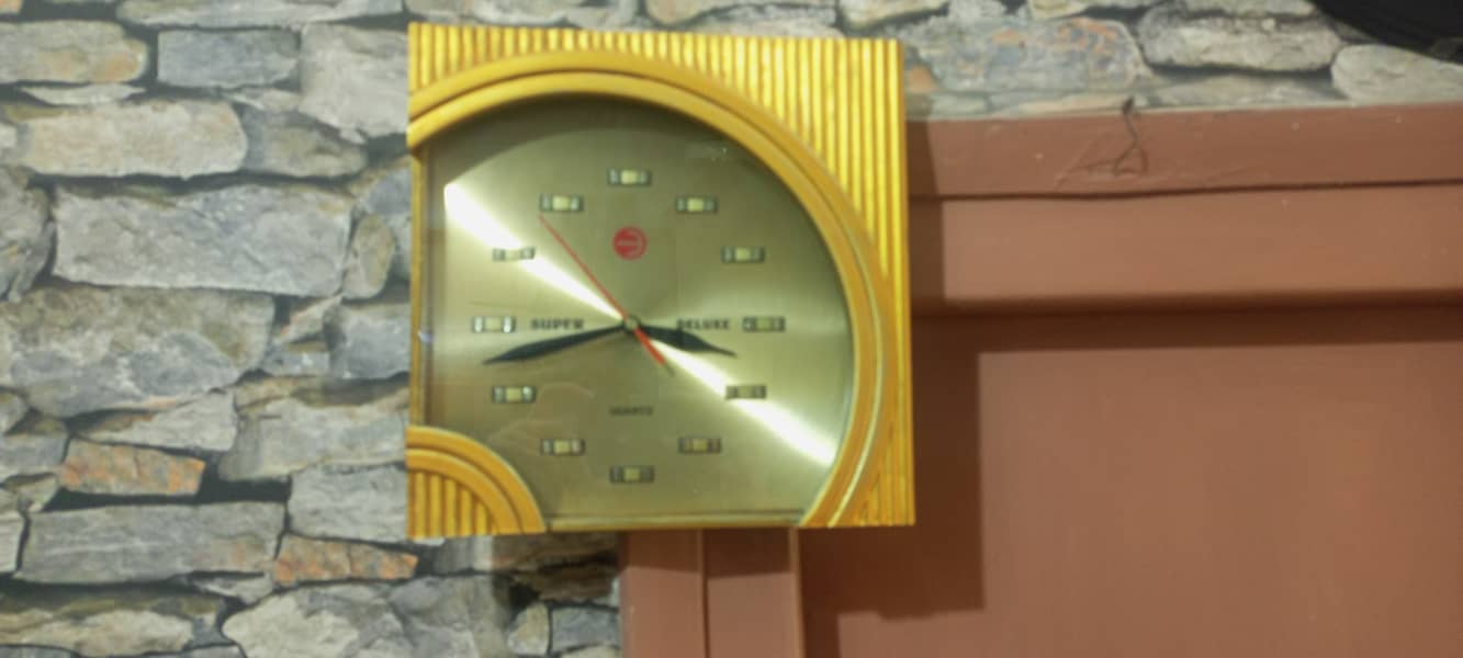 BEAUTIFUL GOLDEN WALLCLOCK(1YWarranty) 4