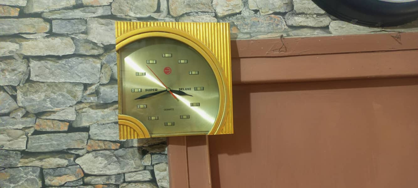 BEAUTIFUL GOLDEN WALLCLOCK(1YWarranty) 5