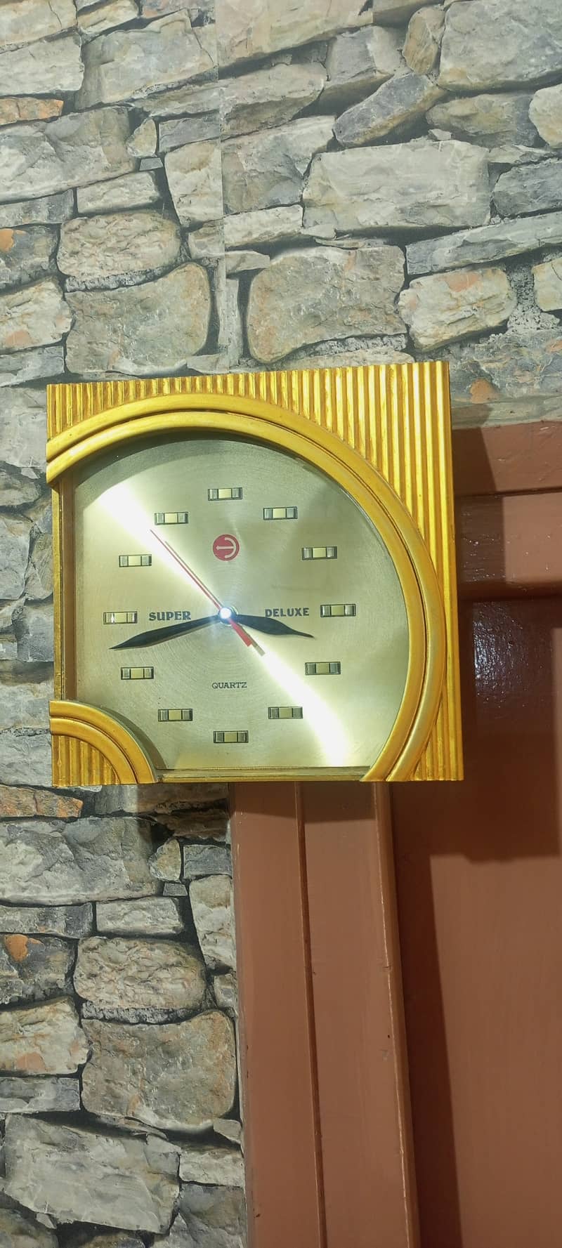 BEAUTIFUL GOLDEN WALLCLOCK(1YWarranty) 1