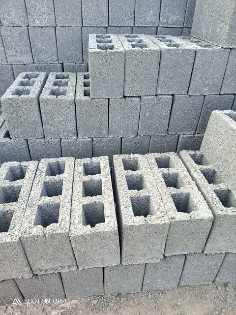 Used solid blocks gader and cement slaps 1