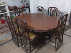 Dinning table with 6 chairs 0