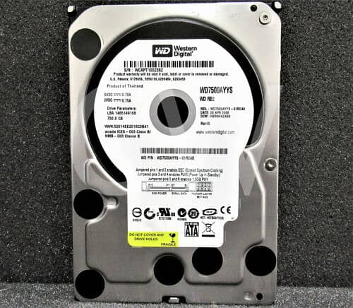 HARD DRIVE/DISK 750GB{03327944046} 0