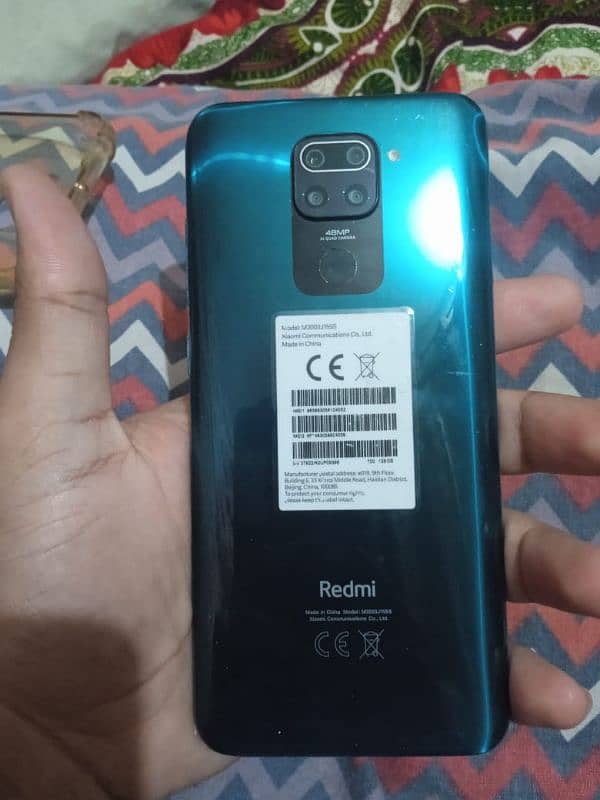 redmi not 9 4gb 128gb box charger sath ha good condition 1