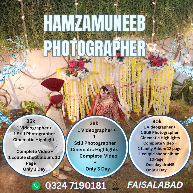 Wedding photography & Film/Cinematic Video/Discount package 0