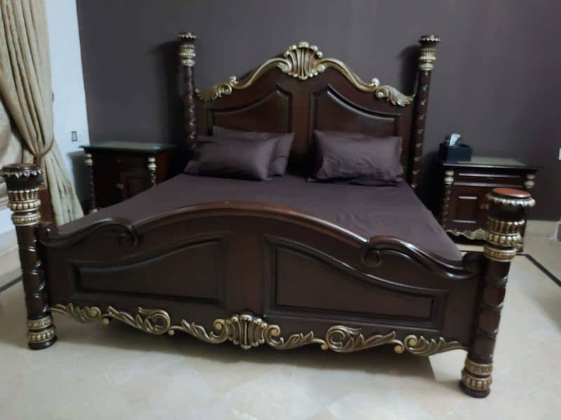 wooden bed / bed set / bridal bed set 1