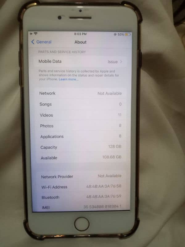 i phone 7 plus non Pta 128gp 10 by 10 condition 7