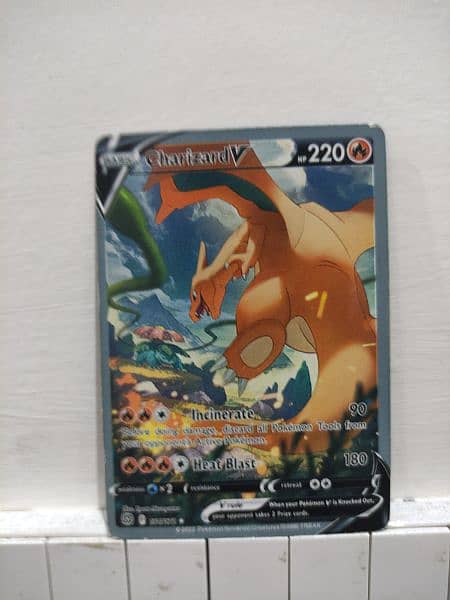 Charizard v new rare card pokemon 1