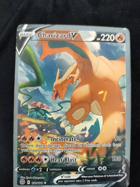 Charizard v new rare card pokemon 8