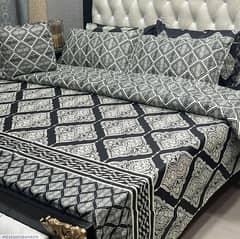 7 PCs cotton printed comforter set