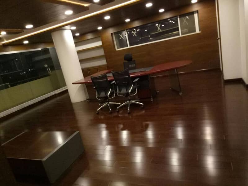 7 Rooms Furnished Brand New Eden tower office available for rent. Main Boulevard gulberg 5