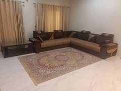 fabric l shape sofa set for urgent sale 0