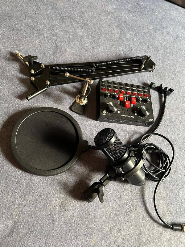 condenser microphone + collar mic 1