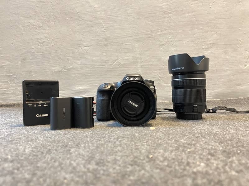 Canon 80D + 2 Lens + 2 Batteries 1