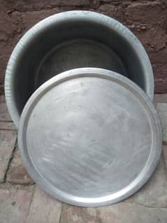 7 kg Rice  Degchi Silver made