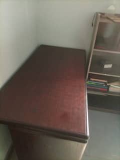 Office/study table and Book rack (wooden)