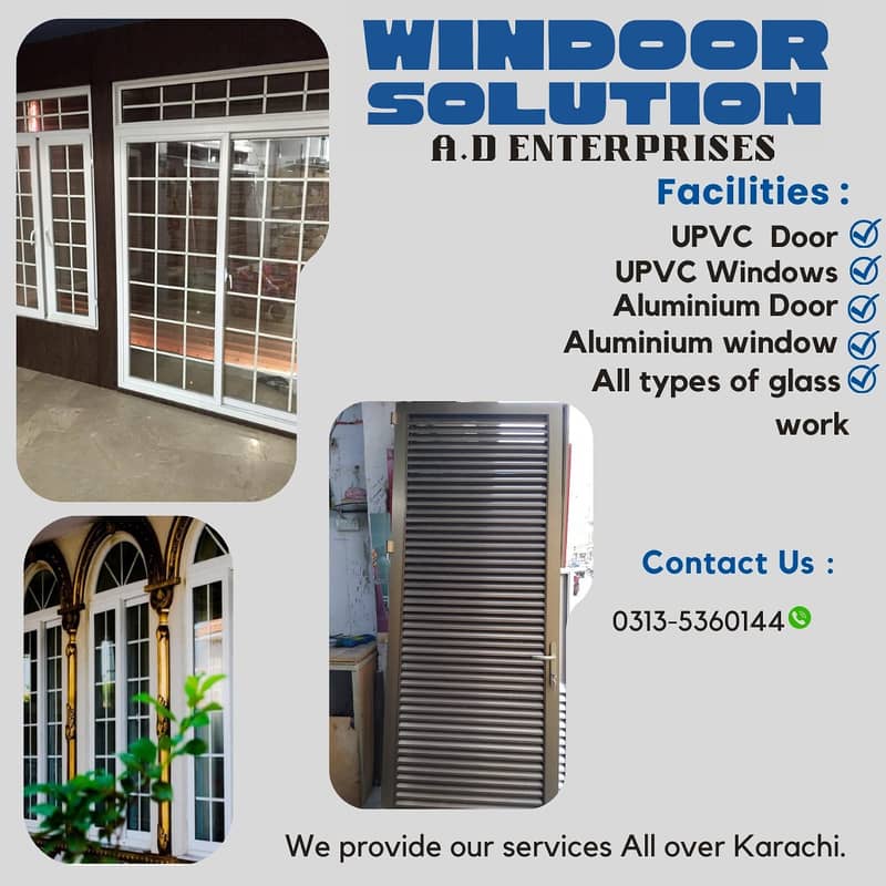 upvc door | upvc window | partition | cabine 0