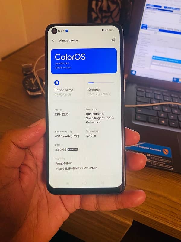 Oppo Reno 6 8GB RAM 128GB MEMORY 6
