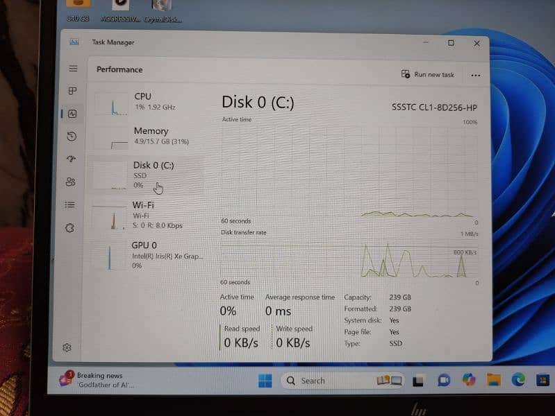 HP Elitebook 840 G8 (Ci7 11th gen) IRIS XE Graphics (A plus condition) 10