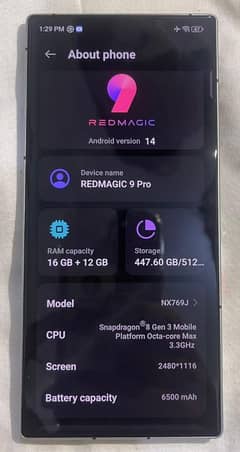 Nubia Redmagic 9 Pro 0