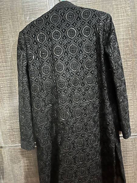 Black Sherwani ( one time used) 1