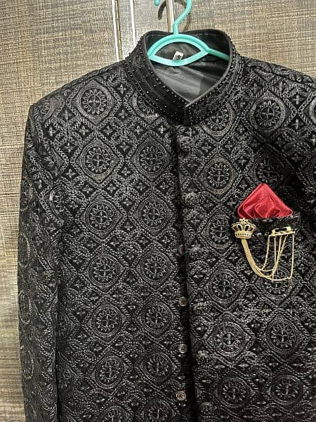 Black Sherwani ( one time used) 4