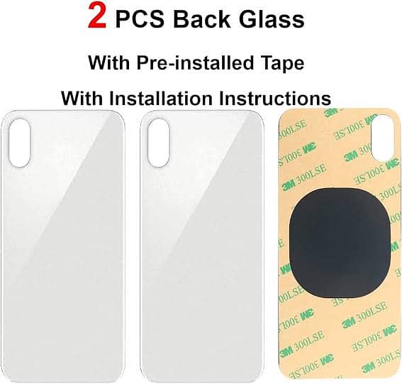 Iphone XS Max original Back Glass Battery Cover with tape 6