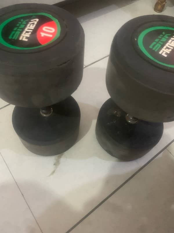 10kg dumbells pair for sale 1