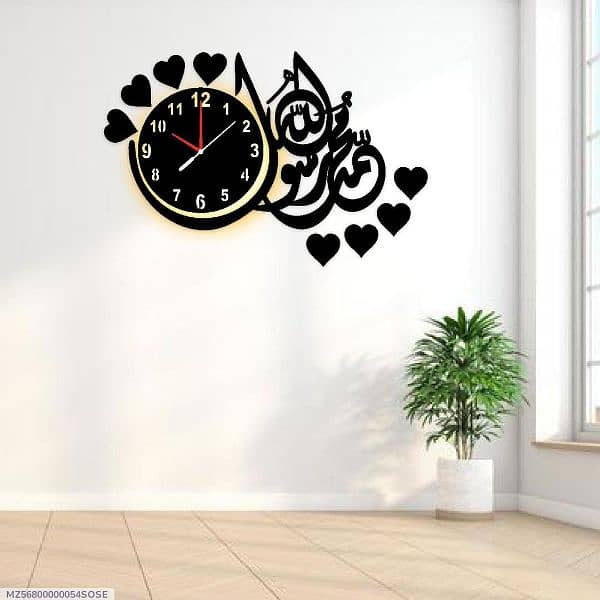 wall clock with light 1