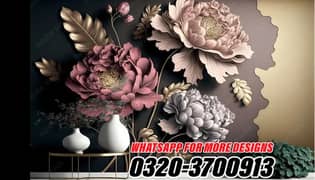 3D Stylish Wall Art, 3D Flex Canvas Wallpaper 0