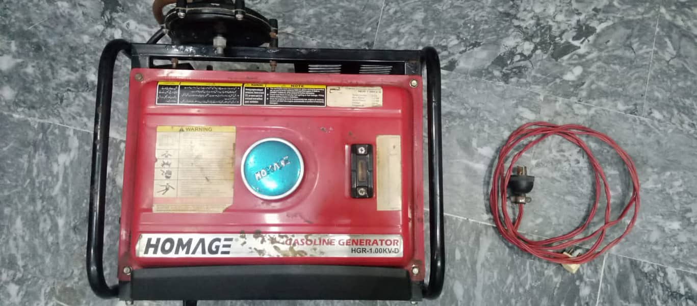 HOMAGE 1 KVA SLEF START GENERATOR LIKE NEW (R. S 38000/=) 03222172385 3