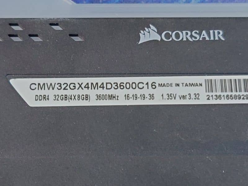 Corsair 16gb (8x8) 3600mhz ram 1