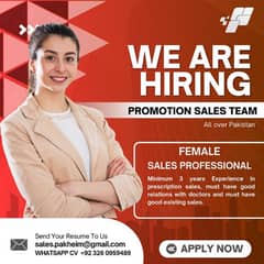 Female Sales Professional Medical Pharma