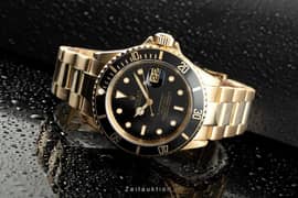 Rolex Watch Submarine Gold Colour With Box 0