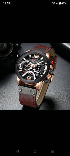 Curren Brand Sports Chronograph Quartz Watch