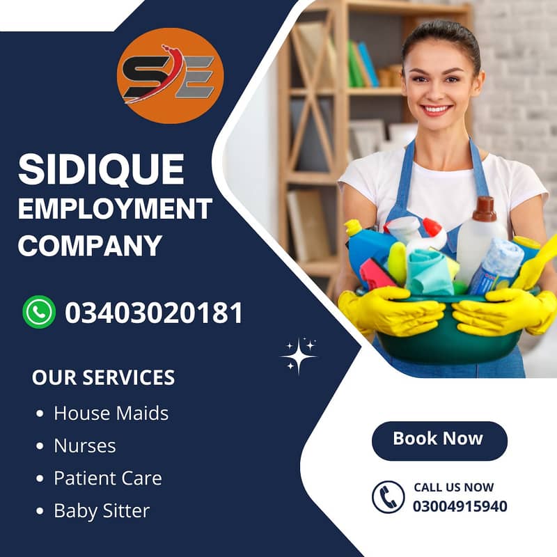 Maids | House Maids | Home Chef | Cook | Helper | Domestic Maids Staff 0