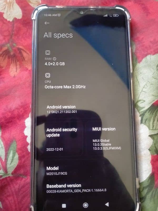 Mi Poco m3 4+2gb ram 128gb with box 4