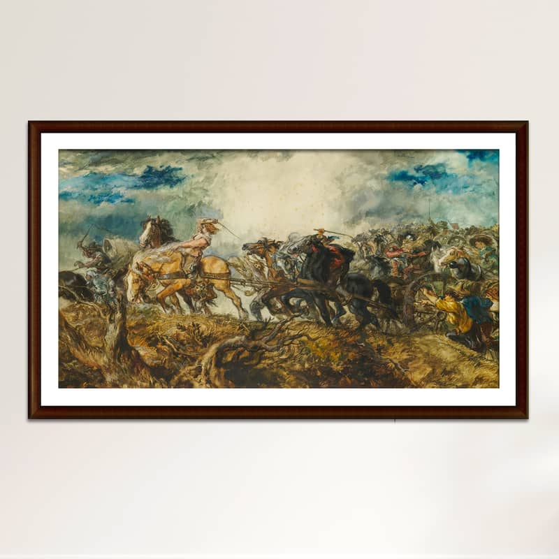 "Ancient War of Eldoria" Reproduced Oil Painting 1