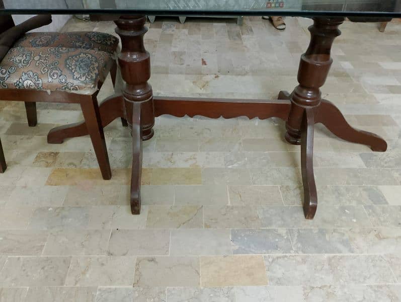 Dining table with six chairs for sale 1