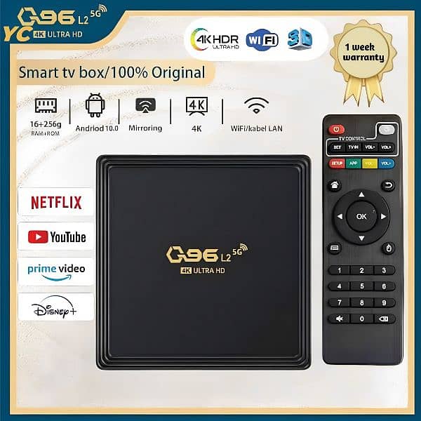 Q96 L2 ANDROID TV BOX 8GB / 128GB LATEST ANDROID BOX 1