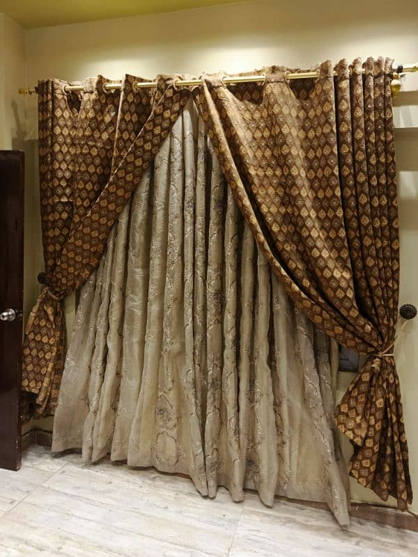 Imported curtains with net for two windows 4