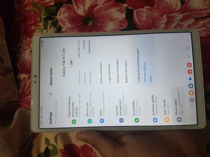 Samsung tab a 7lite 8