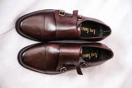 Double Monks Handmade Leather shoes for men