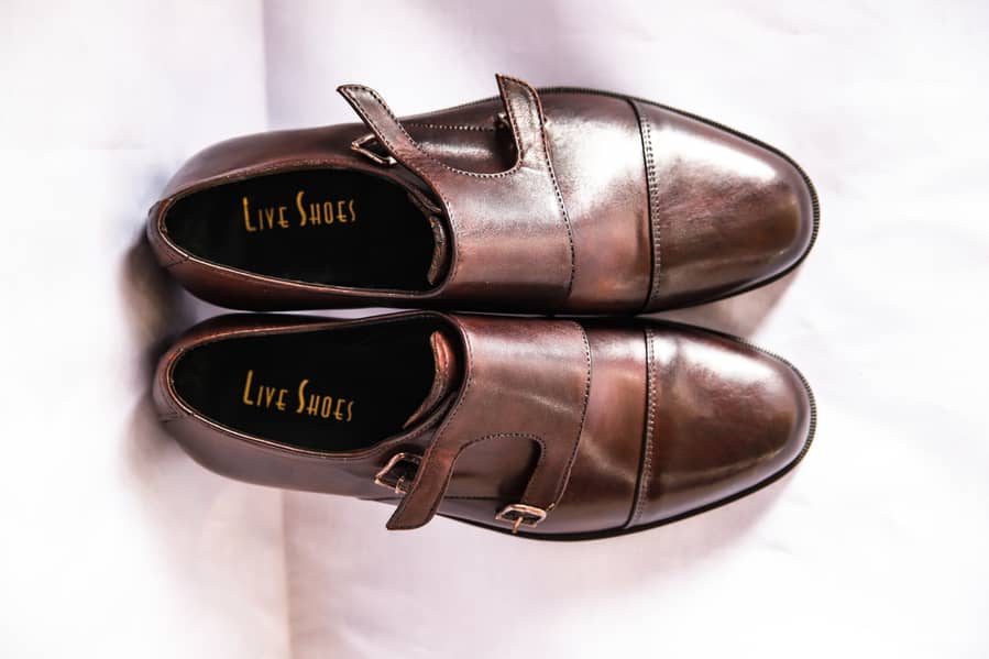 Double Monks Handmade Leather shoes for men 1