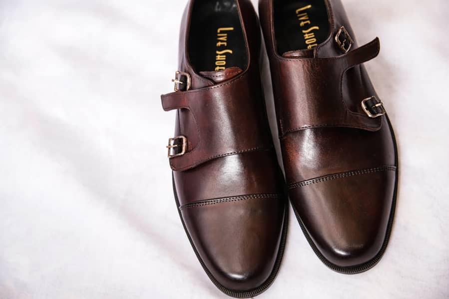 Double Monks Handmade Leather shoes for men 2