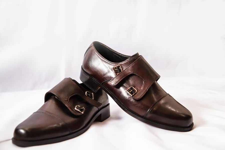 Double Monks Handmade Leather shoes for men 3