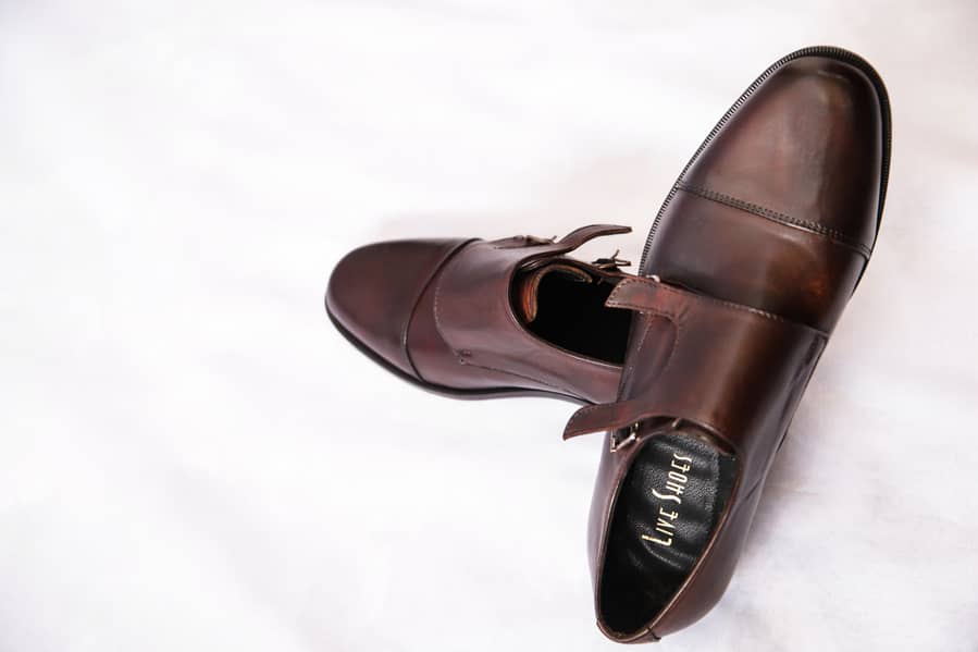 Double Monks Handmade Leather shoes for men 4