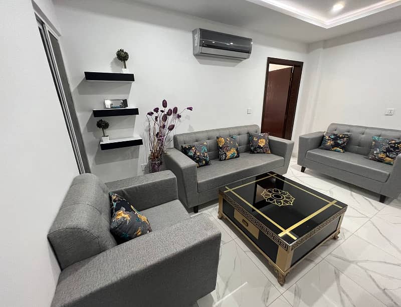 One Bedroom Fully Furnished Apartment Is Available For Rent In AA Block Bahria Town Lahore 1