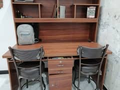 double study table with chairs