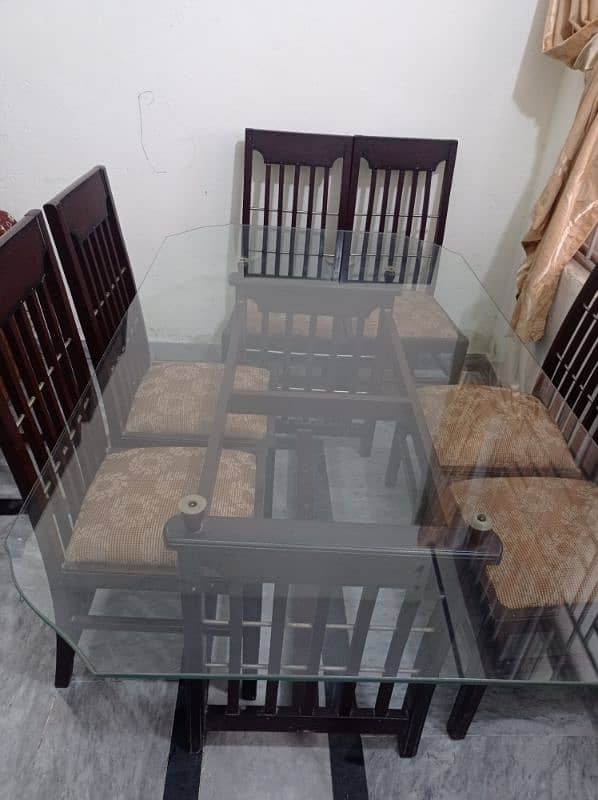 dinning table with 6 chairs 6