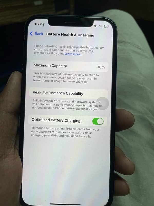 iPhone 12 64gb jv 98% battery health orignal 2